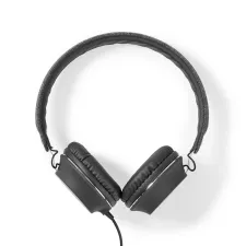obrázek produktu Kabelová sluchátka na uši | 3,5 mm | Délka kabelu: 1.20 m | Antracit / Černá