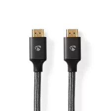 obrázek produktu High Speed HDMI™ kabel s Ethernetem | Konektor HDMI ™ | Konektor HDMI ™ | 4K@60Hz | ARC | 18 Gbps | 1.00 m | Kulatý | Bavlna | Šedá