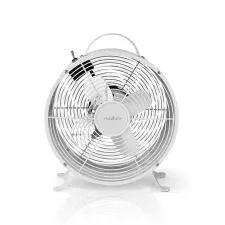obrázek produktu Stolní Ventilátor | Síťové napájení | Průměr: 250 mm | 20 W | 2-Rychlostní | Bílá