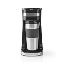 obrázek produktu Kávovar | Kávový Filtr | 0.4 l | 1 Šálky | Černá / Stříbrná