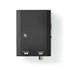 obrázek produktu Digitální Audio Převodník | 1cestný | Vstupní konektor: TosLink Zásuvka | Výstupní konektor: 1x S / PDIF | Manuální | Černá