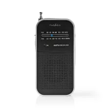 obrázek produktu FM rádio | Přenosné Provedení | AM / FM | Napájení z baterie | Analogový | 1.5 W | Černo-bílý displej | Výstup pro sluchátka | I