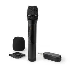 obrázek produktu Bezdrátový Mikrofon | 20 Kanály | 1 Mikrofon | Kardioid | 70 Hz - 13 kHz | 1000 Ohm | -95 dB | Ovládání Hlasitosti | Černá