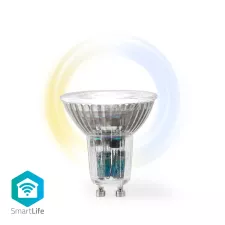 obrázek produktu SmartLife LED Spot | Wi-Fi | GU10 | 345 lm | 4.9 W | Teplé až chladné bílé | 2700 - 6500 K | Energetická třída: G | Android™ / IOS