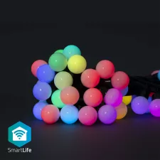 obrázek produktu Dekorativní Světla SmartLife | Party Lights | Wi-Fi | RGB | 48 LED\'s | 10.8 m | Android™ / IOS | Průměr žárovky: 30 mm