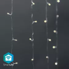 obrázek produktu Vánoční Osvětlení SmartLife | Závěs | Wi-Fi | Teplá Bílá | 200 LED\'s | 3.00 m | Android™ / IOS