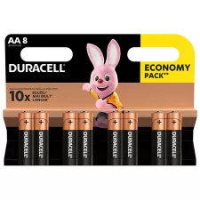 obrázek produktu Baterie alkalická, AA (LR6), AA, 1.5V, Duracell, blistr, 8-pack, 42303, Basic