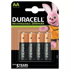 obrázek produktu DURACELL Nabíjecí baterie tužková AA 2500 mAh 4 ks