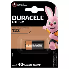 obrázek produktu Baterie lithiová, CR123A, Duracell, blistr, 1-pack, 42451
