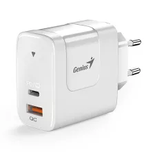 obrázek produktu Genius Síťový adaptér 65W, 2 porty, USB-C, USB-A, PD-65AC