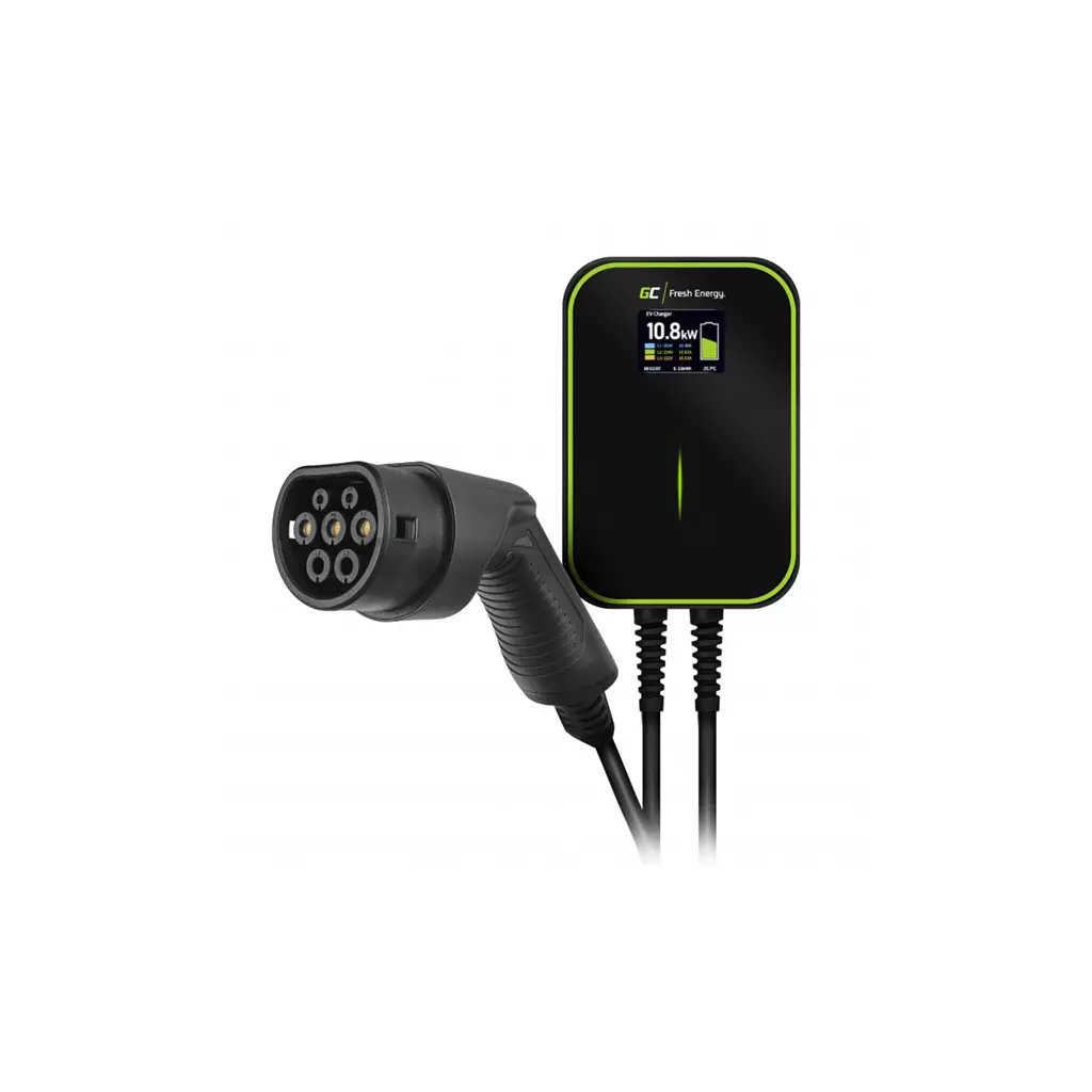 Obrázek produktu Green Cell GC EV PowerBox 22kW nabíječka Typ 2 kabel (6m) pro nabíjení elektrických automobilů a Plug-In hybridů