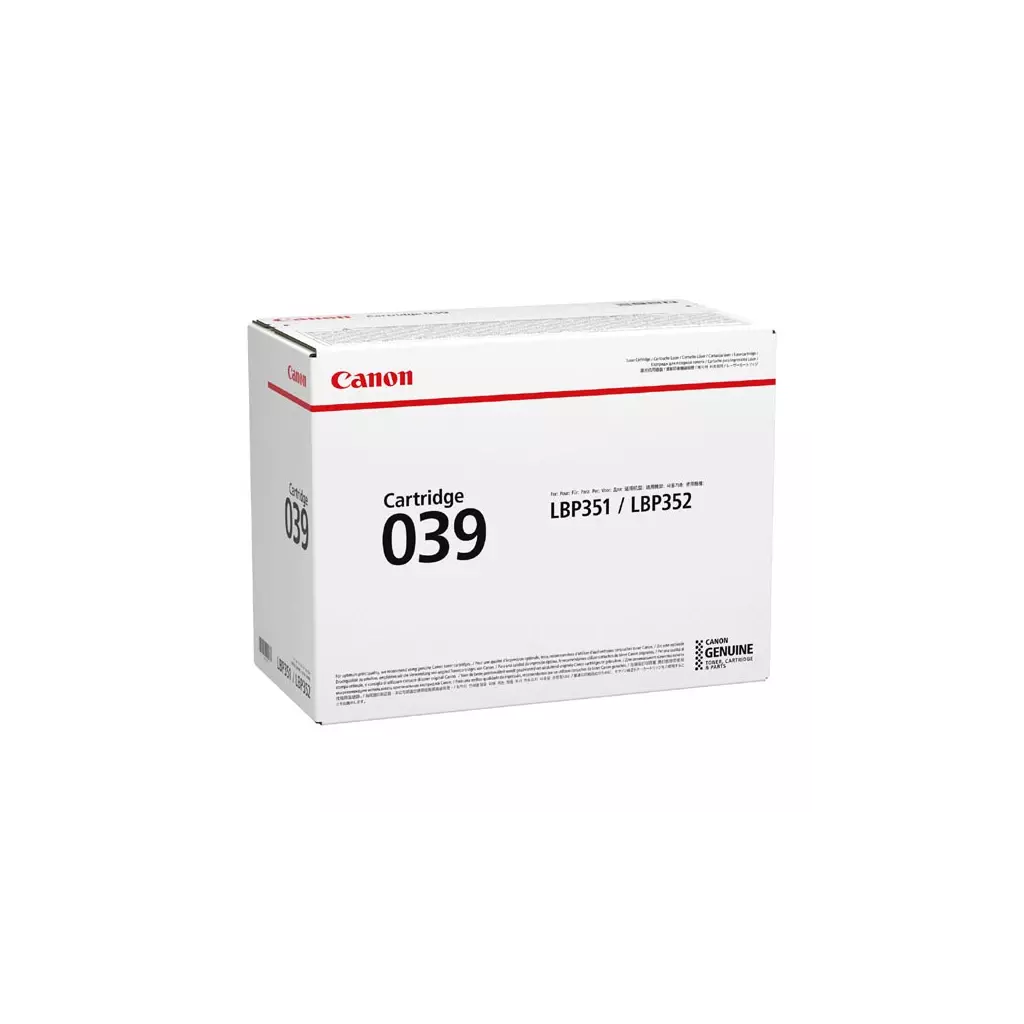 Obrázek produktu Canon originální toner 039 BK, 0287C001, black, 11000str.