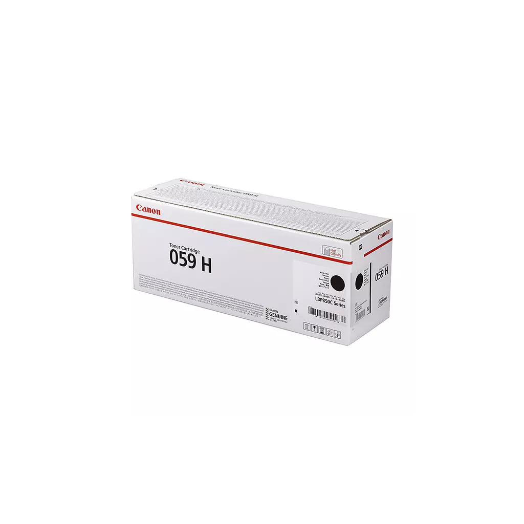 Obrázek produktu Canon originální toner 059 H BK, 3627C001, black, 15500str., high capacity