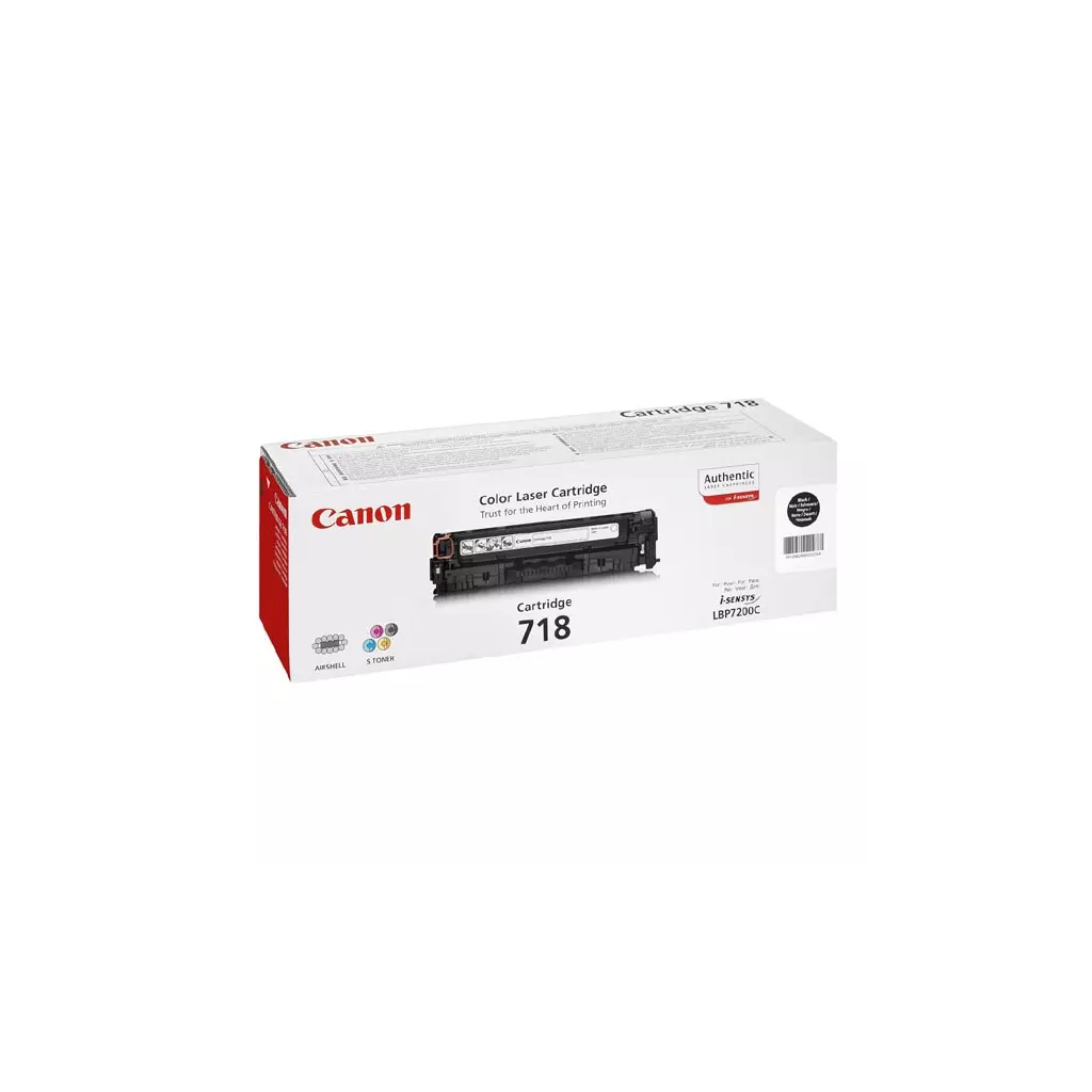 Obrázek produktu Canon originální toner 718 BK, 2662B005, black, 6800str., dual pack, 2ks