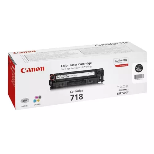obrázek produktu Canon originální toner 718 BK, 2662B005, black, 6800str., dual pack, 2ks