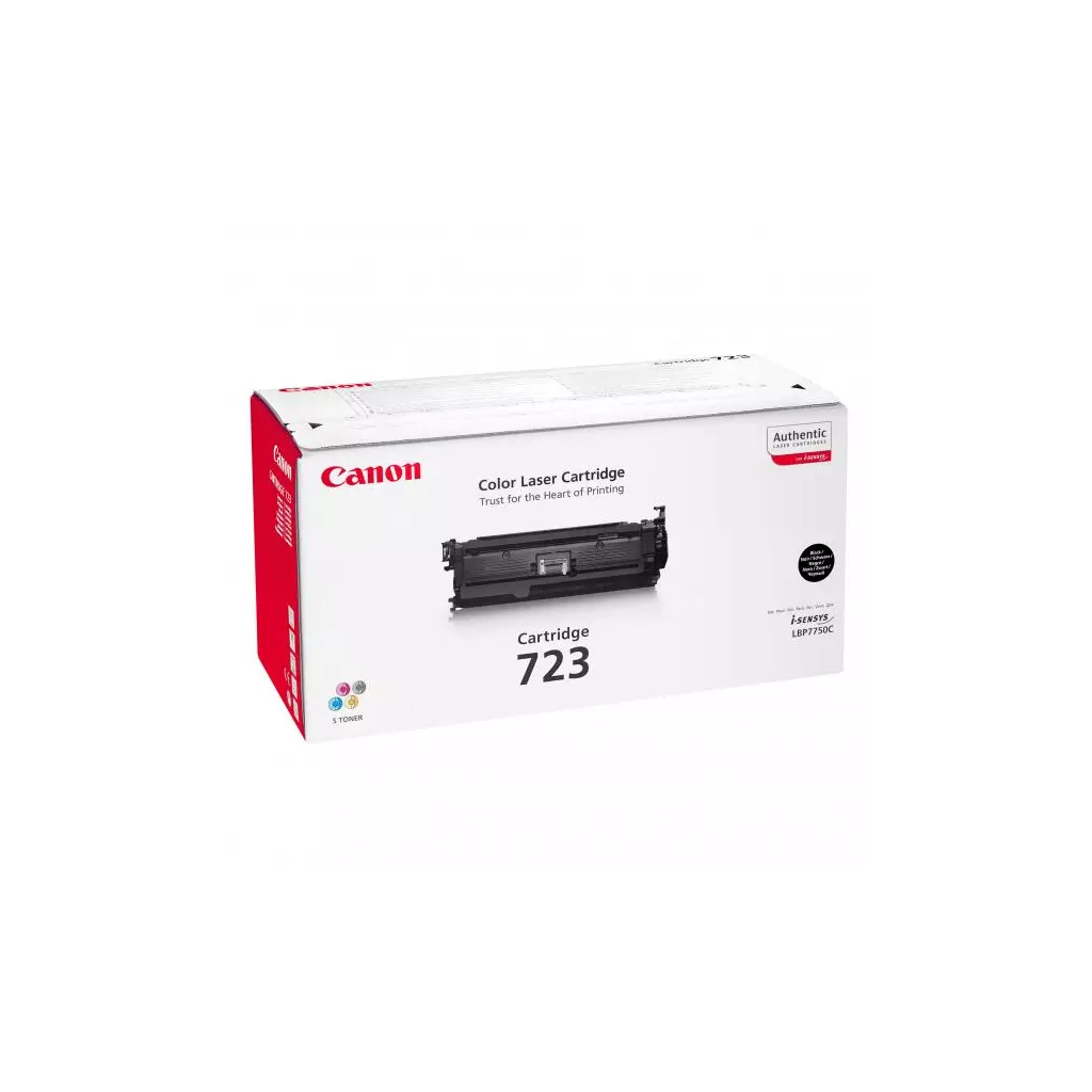 Obrázek produktu Canon originální toner 723 BK, 2644B002, black, 5000str., DOPRODEJ