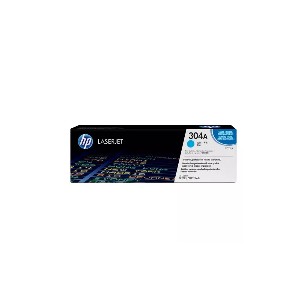 Obrázek produktu HP originální toner CC531A, HP 304A, cyan, 2800str.