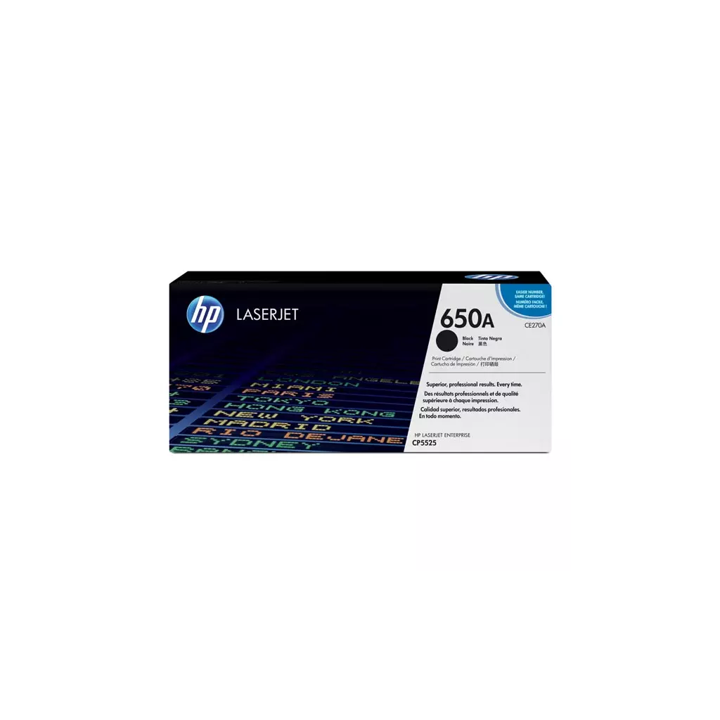 Obrázek produktu HP originální toner CE270A, HP 650A, black, 13500str.