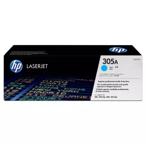 obrázek produktu HP originální toner CE411A, HP 305A, cyan, 2600str.