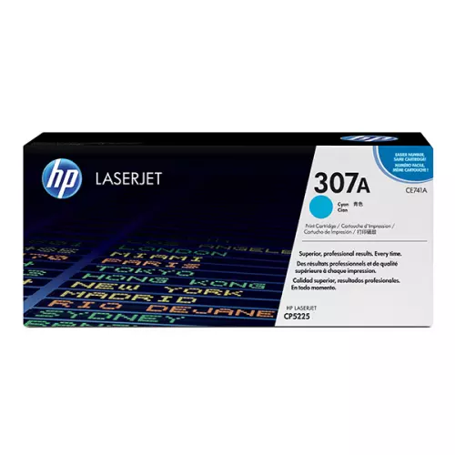 obrázek produktu HP originální toner CE741A, HP 307A, cyan, 7300str.