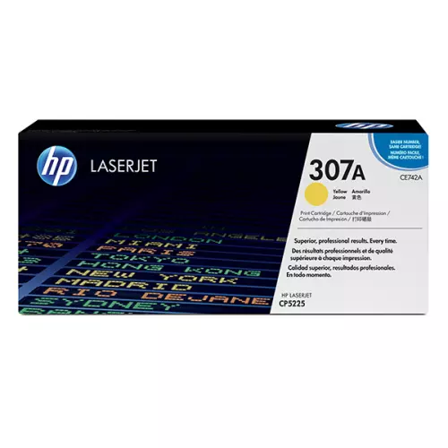 obrázek produktu HP originální toner CE742A, HP 307A, yellow, 7300str.