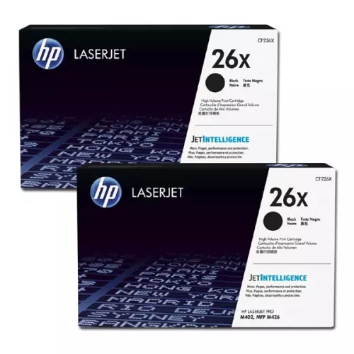obrázek produktu HP originální toner CF226XD, HP 26X, black, 18000 (2x9000)str., high capacity, dual pack, 2x930g
