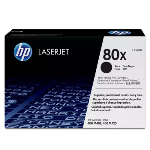 obrázek produktu HP originální toner CF280X, HP 80X, black, 6900str., 1050g