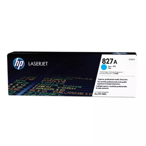 obrázek produktu HP originální toner CF301A, HP 827A, cyan, 32000str., 850g