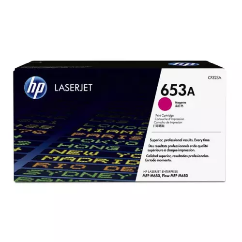 obrázek produktu HP originální toner CF323A, HP 653A, magenta, 16500str.