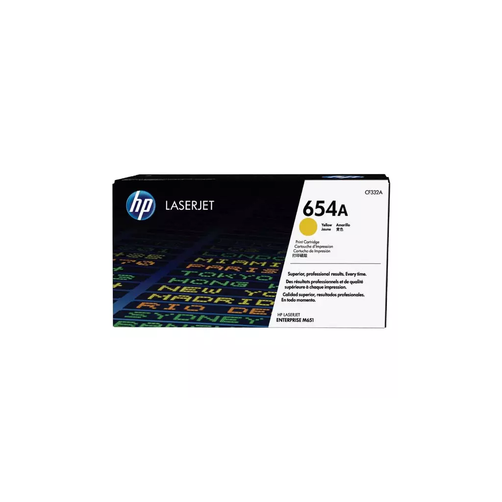 Obrázek produktu HP originální toner CF332A, HP 654A, yellow, 15000str.