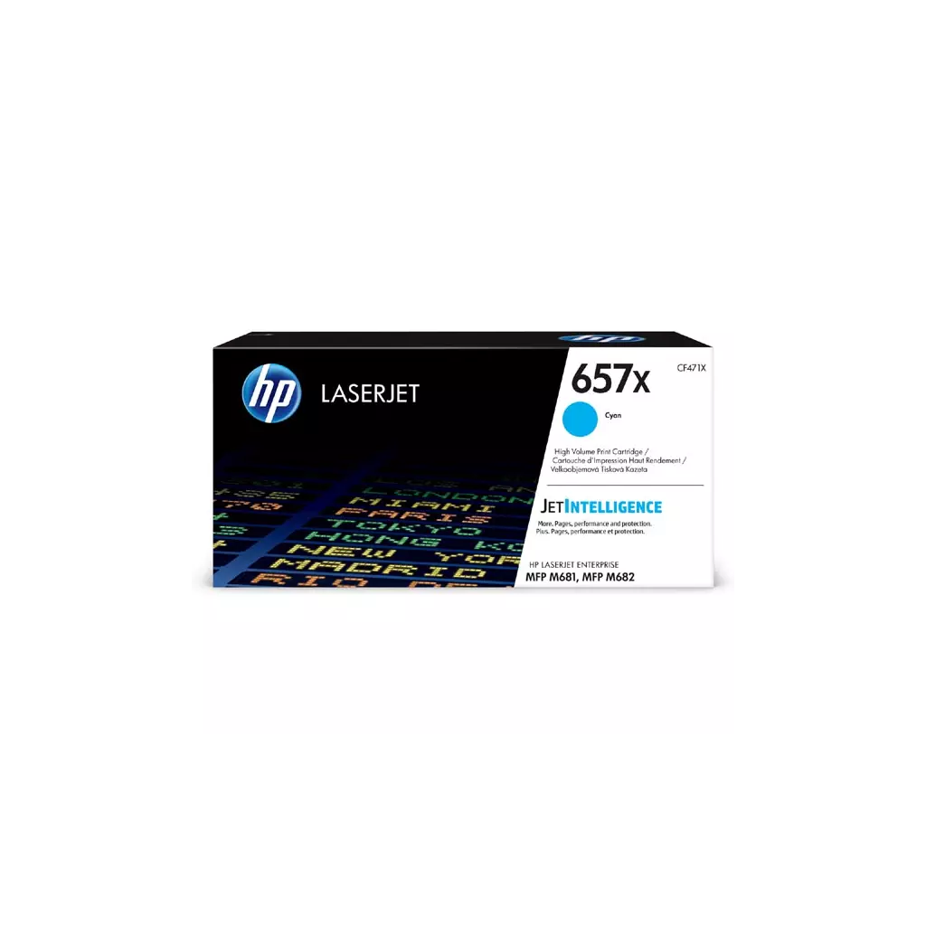 Obrázek produktu HP originální toner CF471X, HP 657X, cyan, 23000str., high capacity