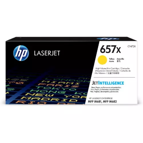 obrázek produktu HP originální toner CF472X, HP 657X, yellow, 23000str., high capacity