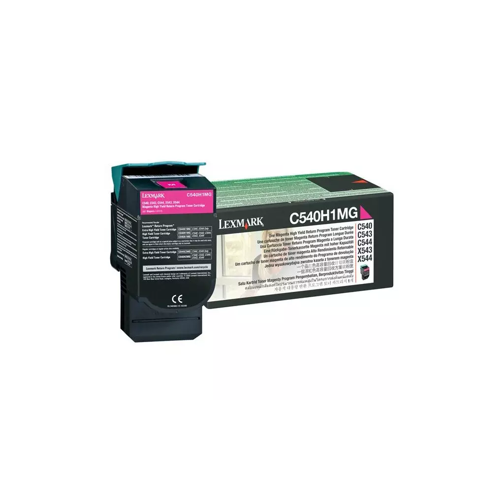 Obrázek produktu Lexmark originální toner C540H1MG, magenta, 2000str., high capacity, return