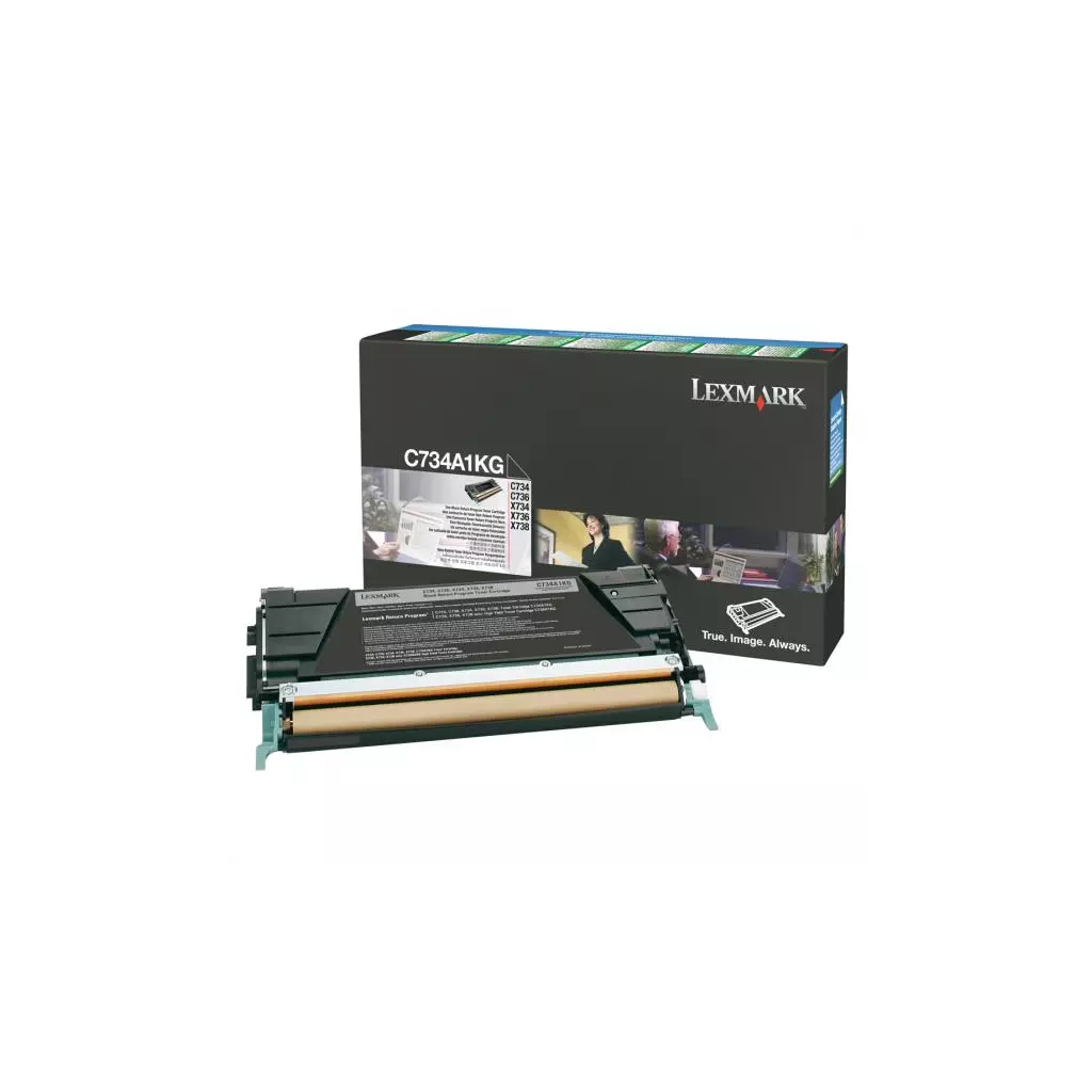 Obrázek produktu Lexmark originální toner C734A1KG, black, 8000str., return