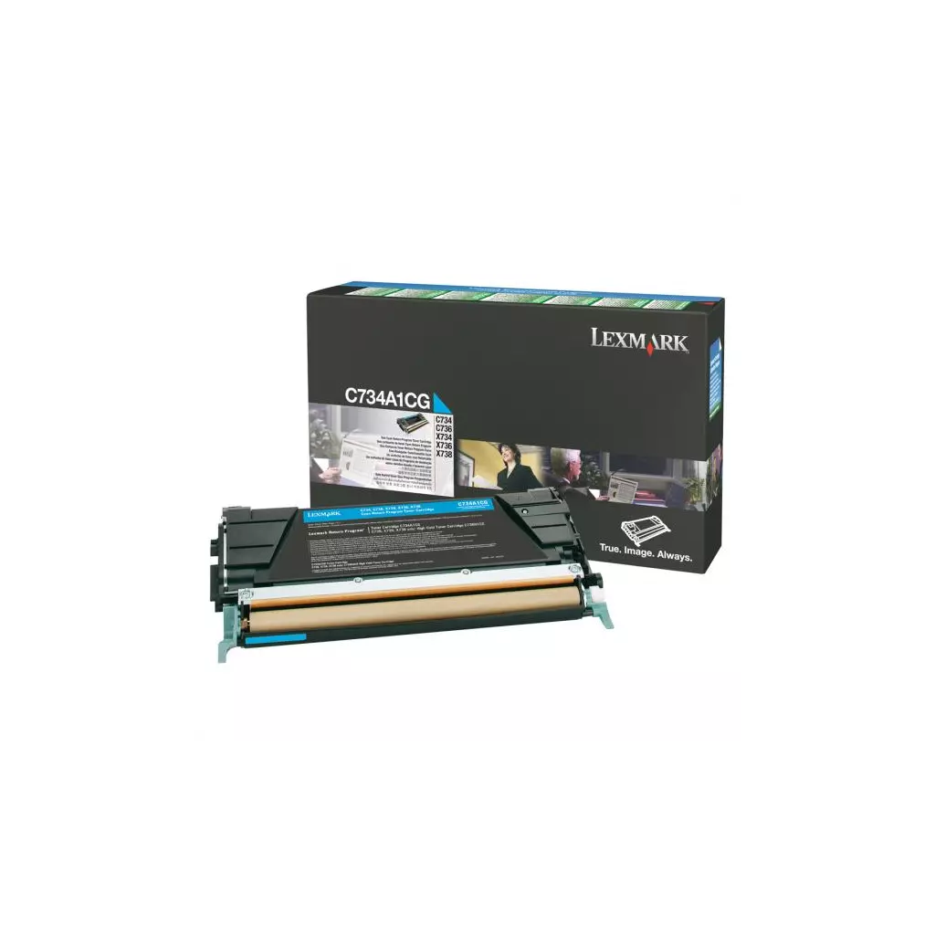Obrázek produktu Lexmark originální toner C734A1CG, cyan, 6000str., return