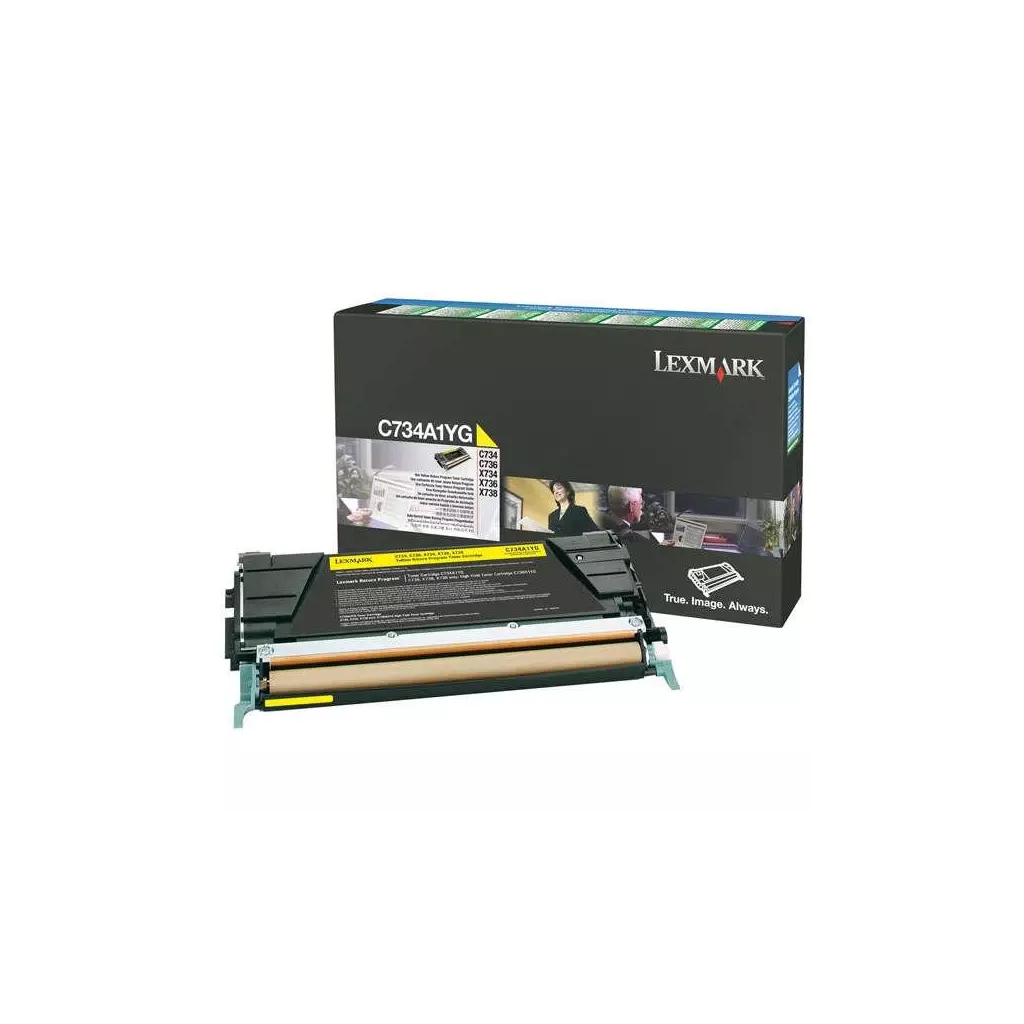 Obrázek produktu Lexmark originální toner C734A1YG, yellow, 6000str., return