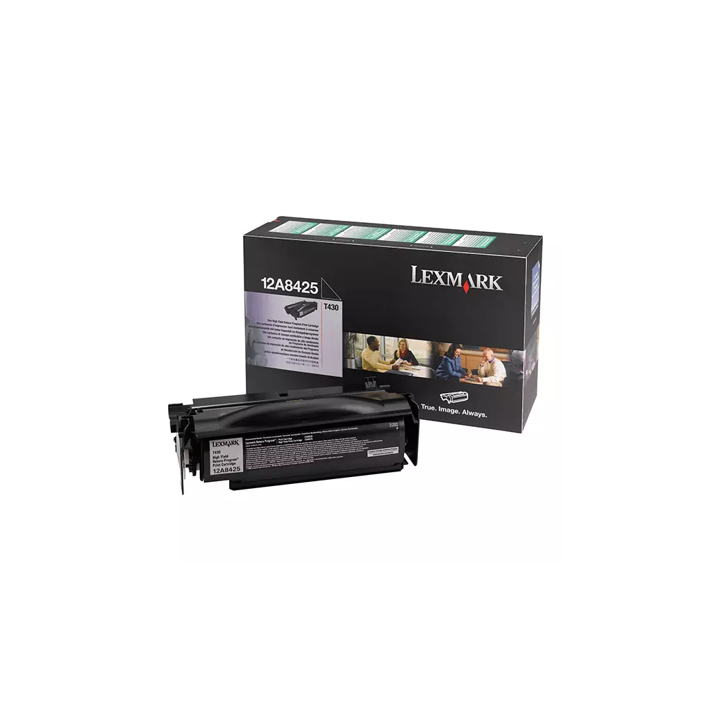 Obrázek produktu Lexmark originální toner 12A8425, black, 12000str., return