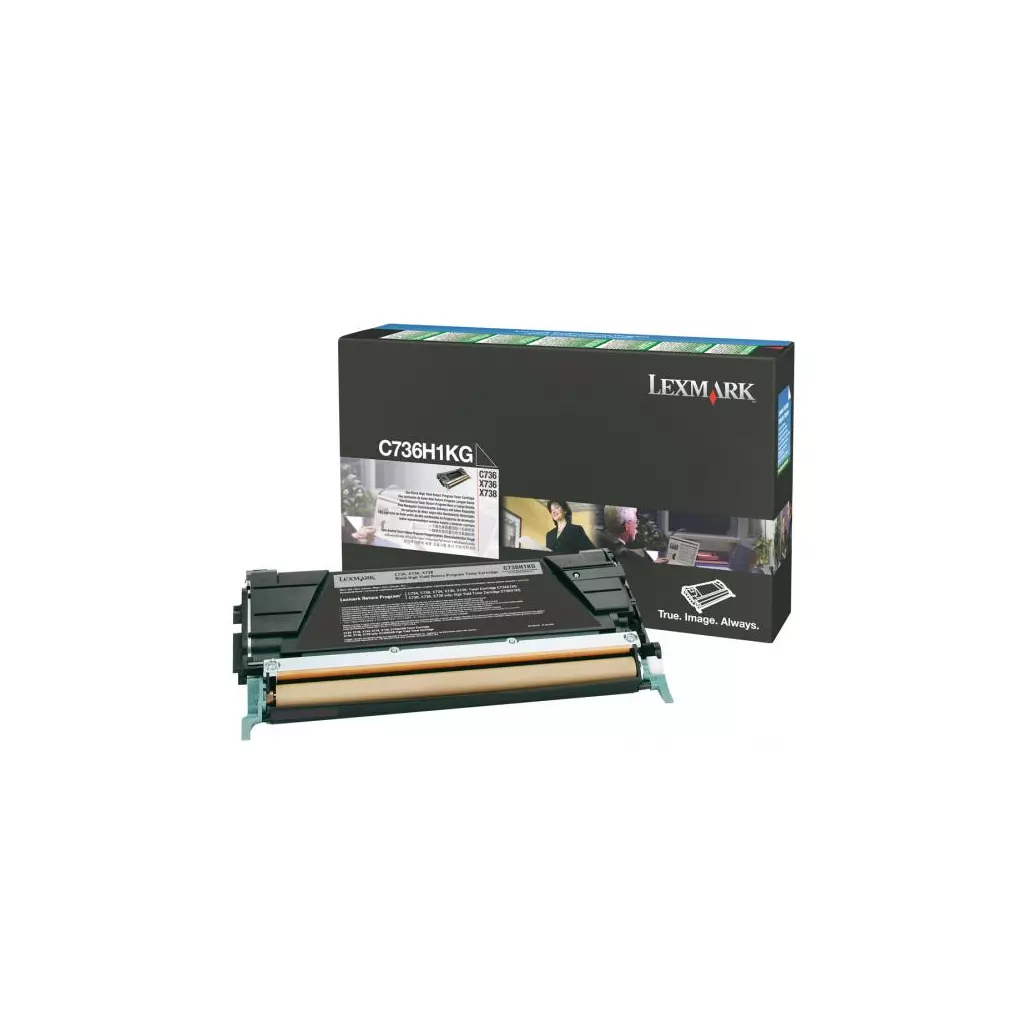 Obrázek produktu Lexmark originální toner C736H1KG, black, 12000str., high capacity, return