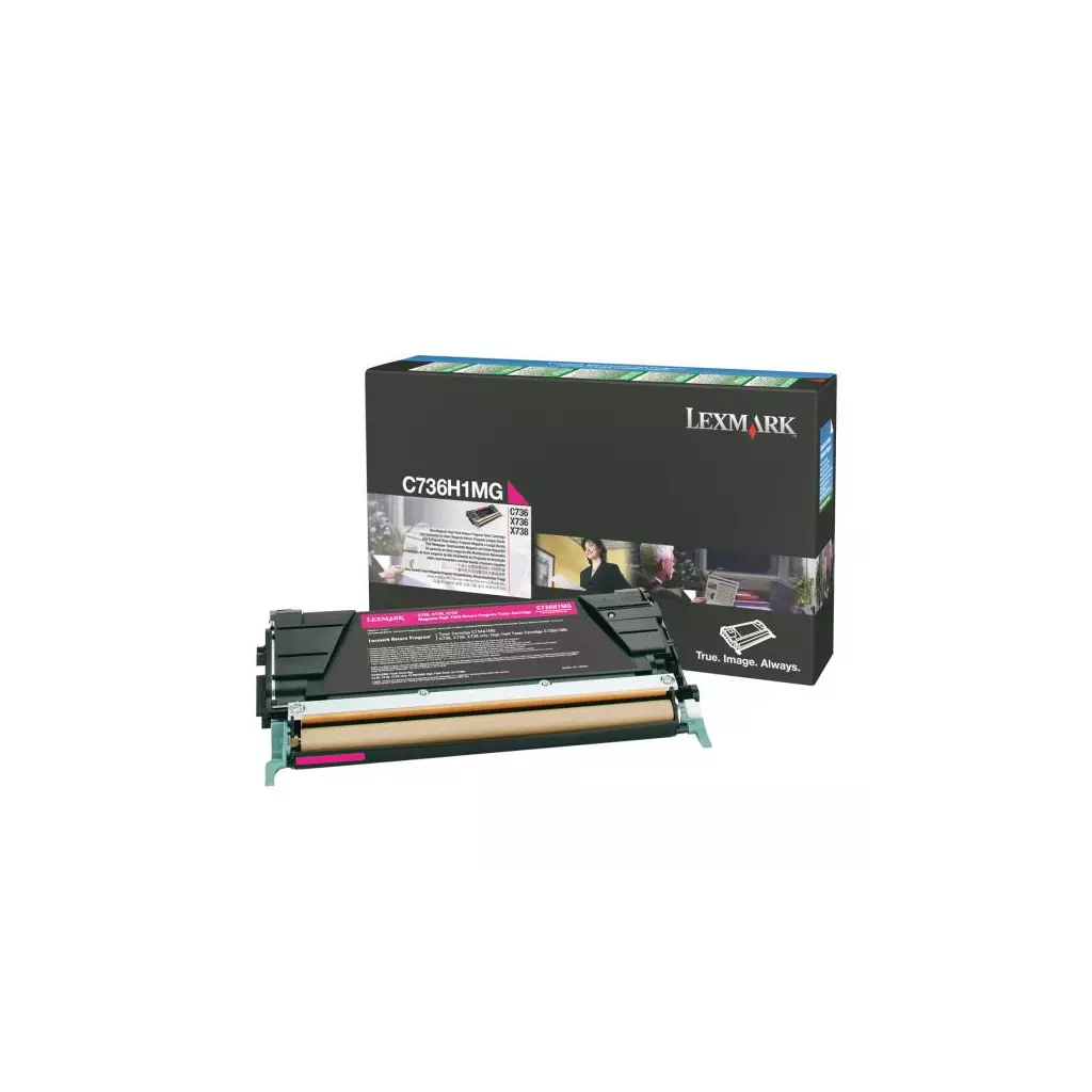 Obrázek produktu Lexmark originální toner C736H1MG, magenta, 10000str., high capacity, return