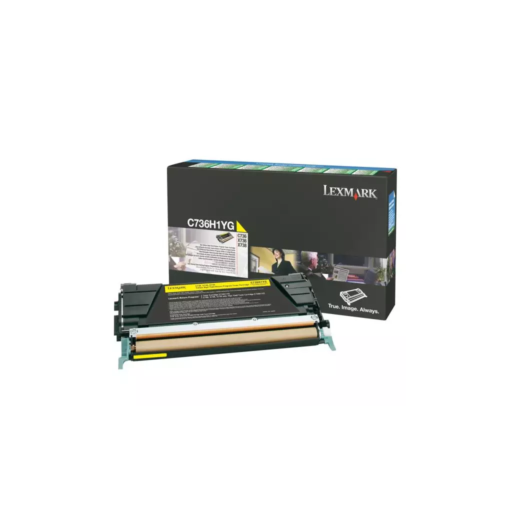 Obrázek produktu Lexmark originální toner C736H1YG, yellow, 10000str., high capacity, return, DOPRODEJ