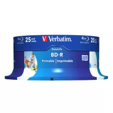 obrázek produktu Verbatim BD-R SL, Hard Coat protective layer 25GB, spindle, 43811, 6x, 25-pack, pro archivaci dat