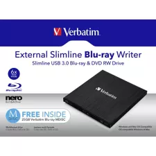 obrázek produktu Verbatim externí Blu-Ray vypalovačka, 43890, technologie MDISC (tm)