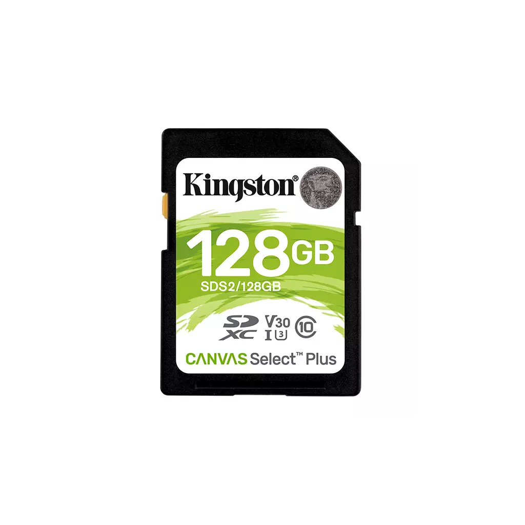 Obrázek produktu Kingston paměťová karta Canvas Select Plus, 128GB, SDXC, SDC2/128GB, UHS-I U3 (Class 10), A1