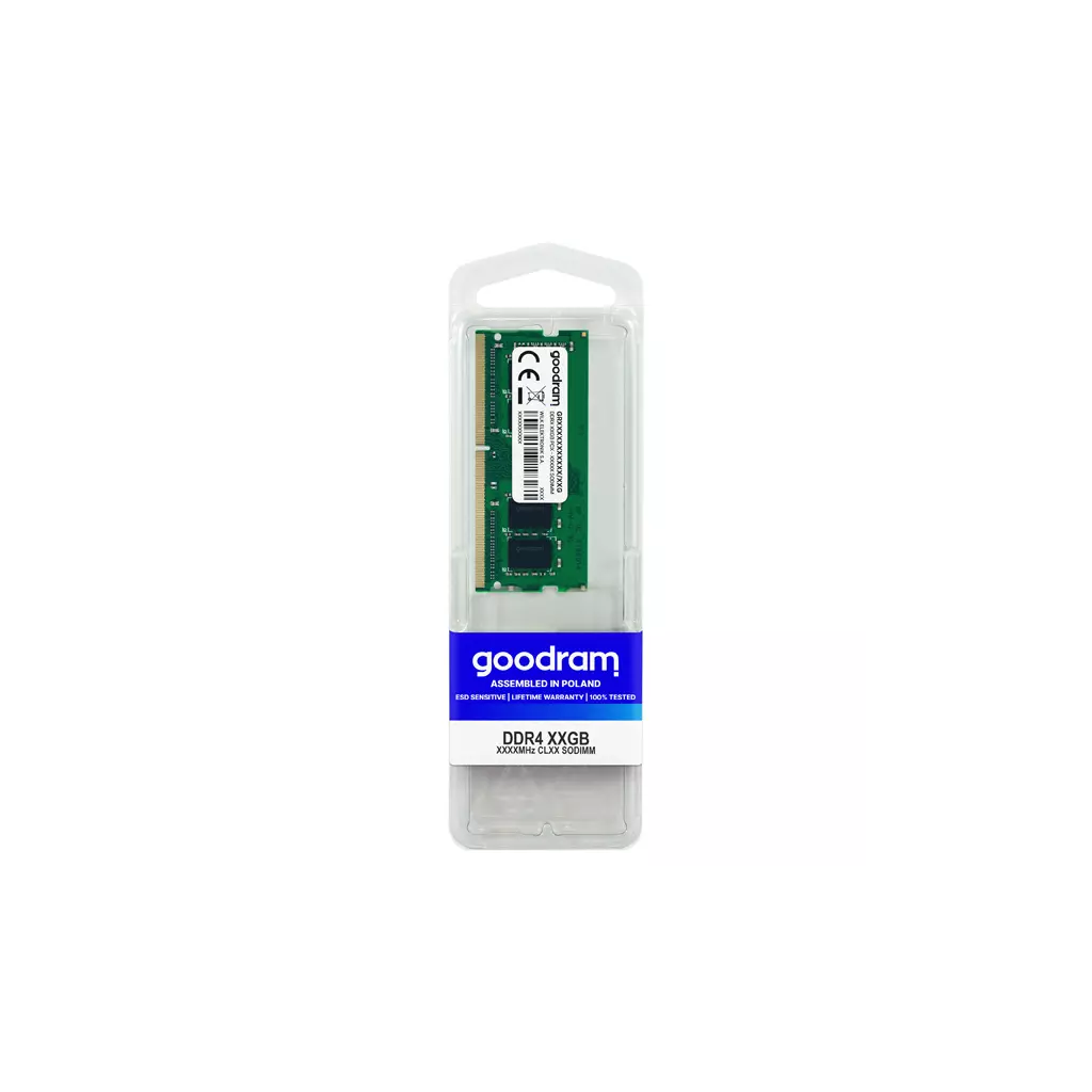 Obrázek produktu DRAM Goodram DDR4 SODIMM 16GB 3200MHz CL22 DR 1,2V