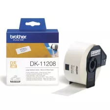 obrázek produktu Brother papírové štítky 38mm x 90mm, bílá, 400 ks, DK11208, pro tiskárny řady QL