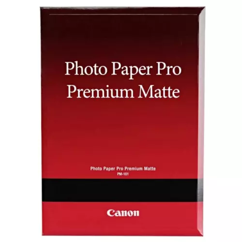 obrázek produktu Canon PM-101 Photo Paper Premium Matte, PM-101, foto papír, matný, 8657B017, bílý, A2, 16.54x23.39", 210 g/m2, 20 ks, nespecifikov