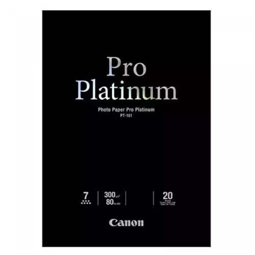 obrázek produktu Canon PT-101 Photo Paper PRO Platinum, PT-101, foto papír, mikroporézní povrch typ lesklý, 2768B067, bílý, A2, 16.54x23.39", 300 g