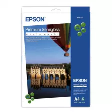 obrázek produktu Epson Premium Semigloss Photo Paper, C13S041332, foto papír, pololesklý, bílý, Stylus Photo 880, 2100, A4, 251 g/m2, 20 ks, inkous