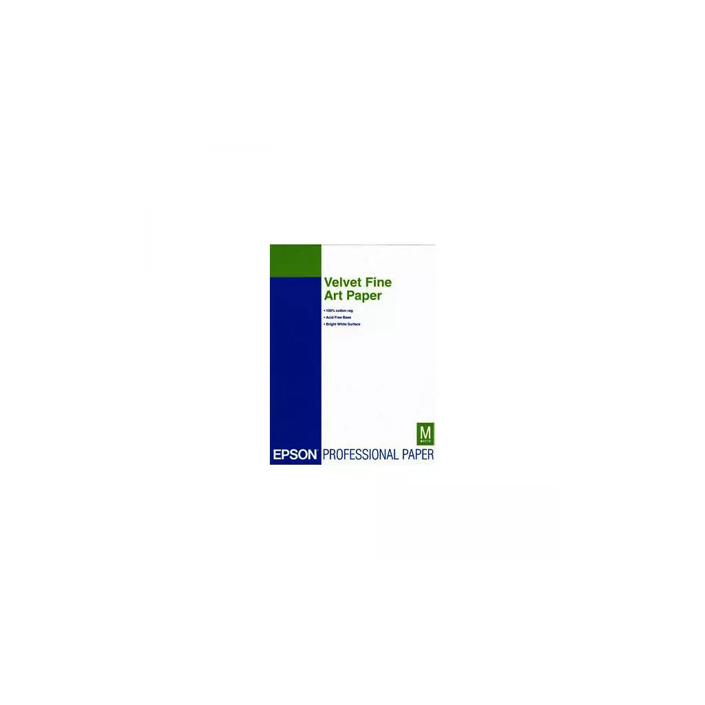 Obrázek produktu Epson Velvet Fine Art Paper, C13S041637, umělecký papír, sametový, bílý, A3+, 260 g/m2, 20 ks, inkoustový