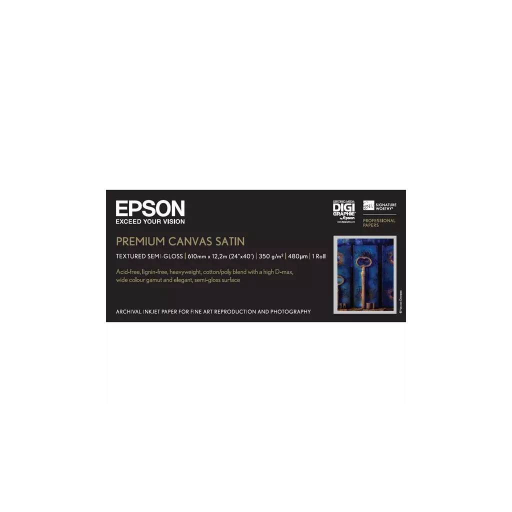 Obrázek produktu Epson 610/12.2/Paper Roll PremierArt Water Resistant Canvas Roll, voděodolný, 24